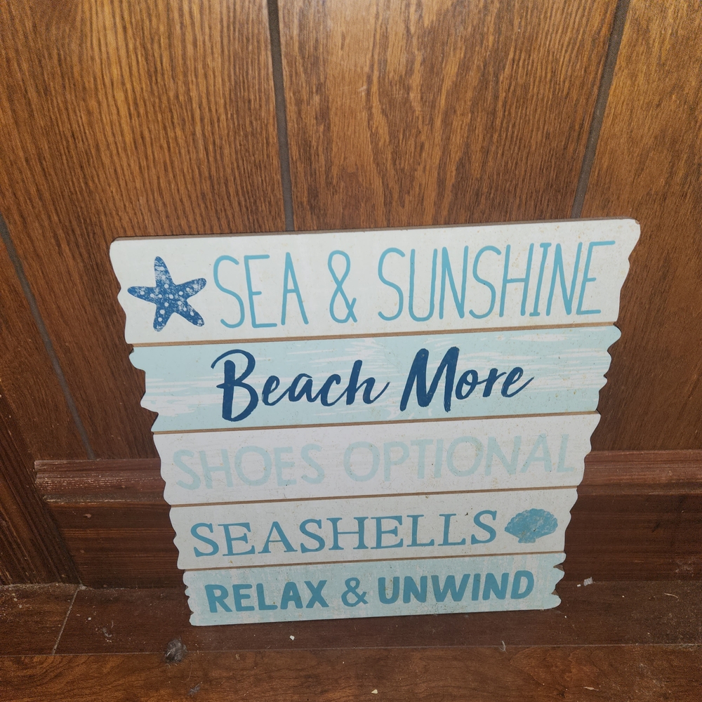 Beach Themed Decorative Sign